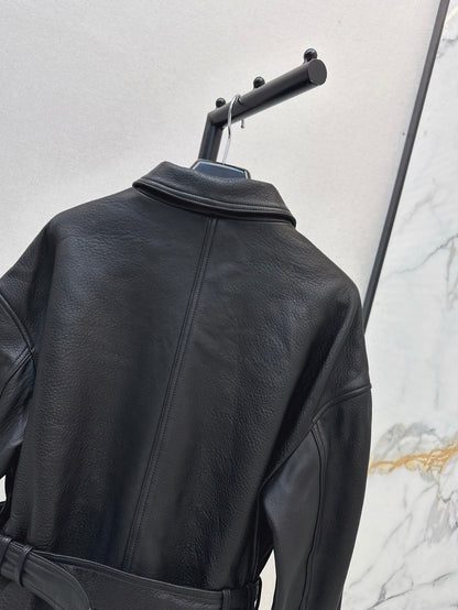 Sa 25ss leather jacket