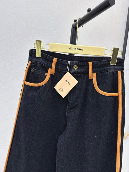 25SS embroidered jeans