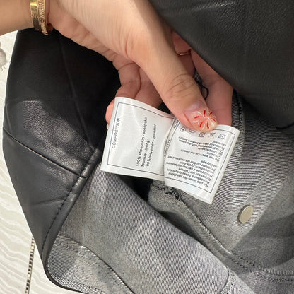 Ch 25ss leather A line dress