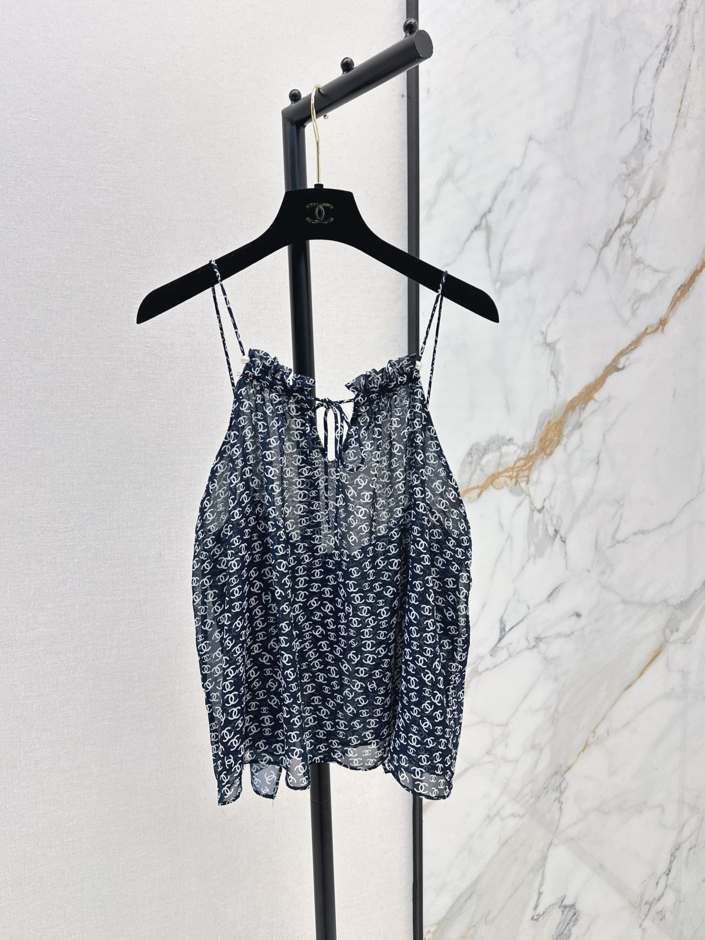 25ss satin printed camisole