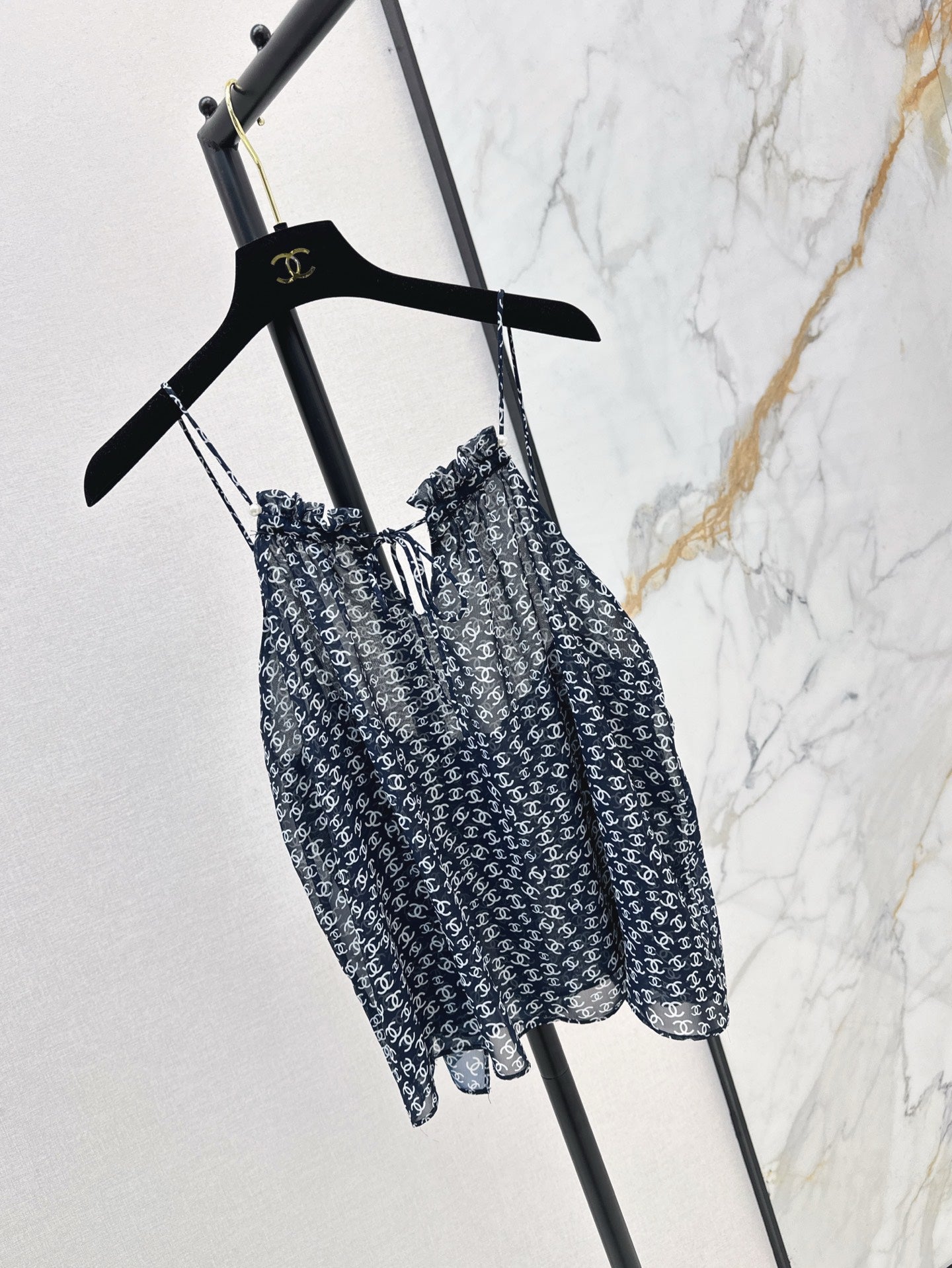 25ss satin printed camisole