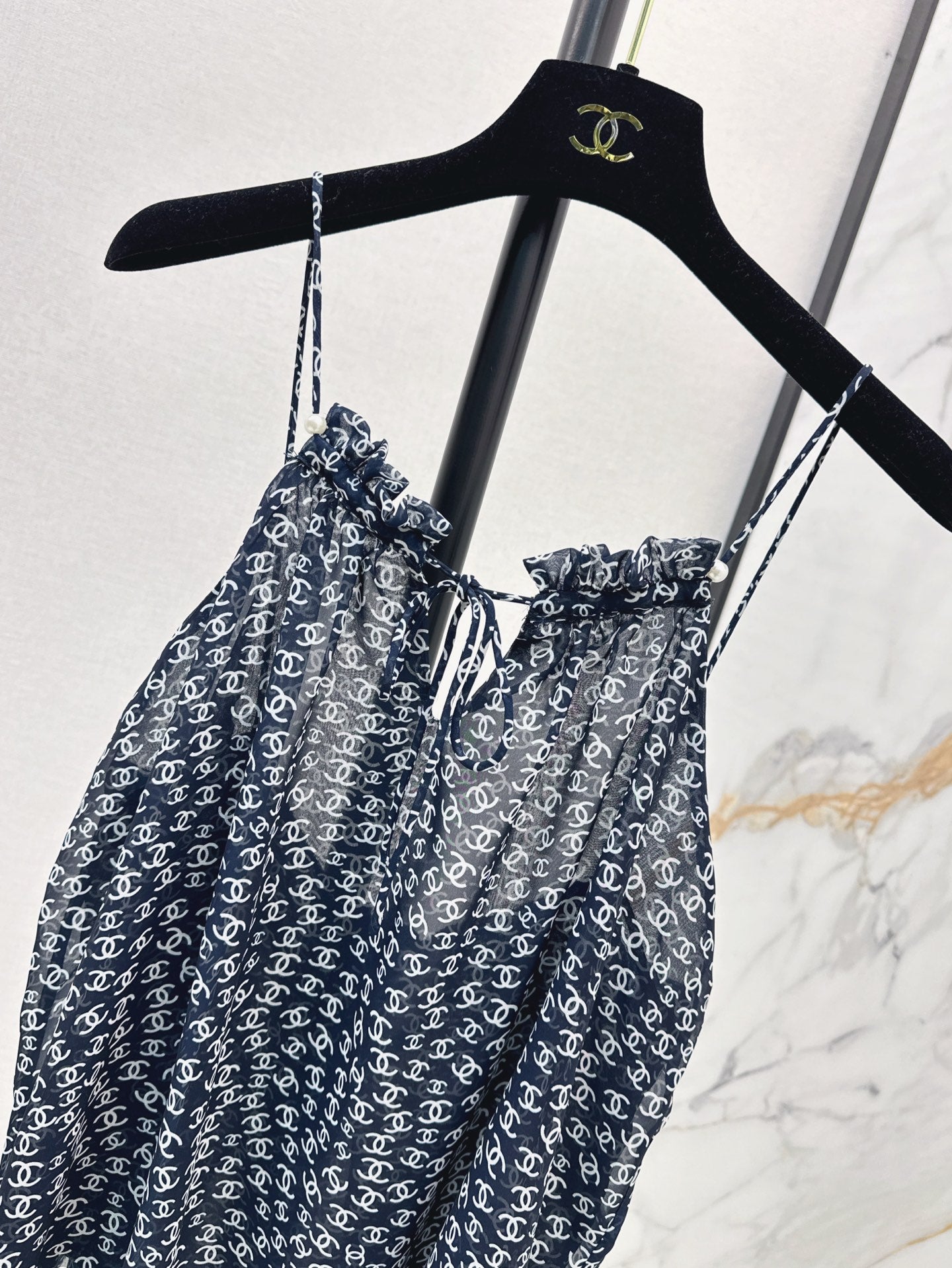 25ss satin printed camisole