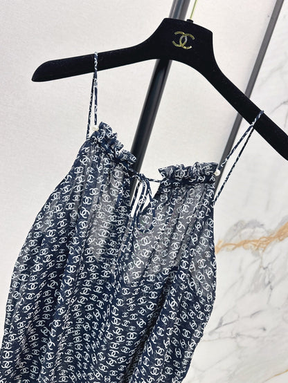 25ss satin printed camisole