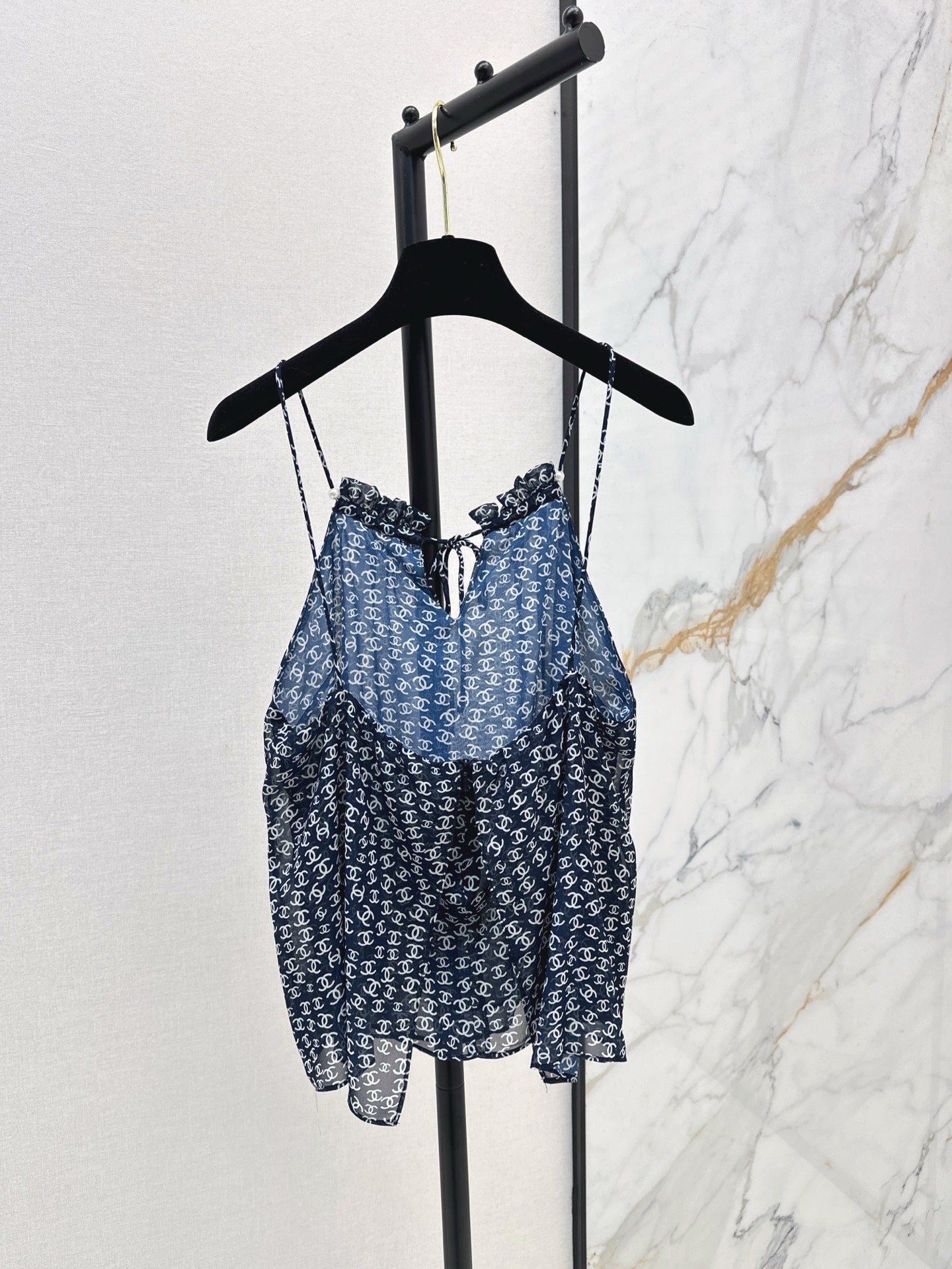 25ss satin printed camisole