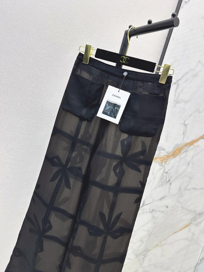25ss Silk wide leg pants