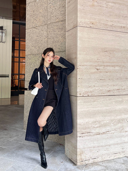 25ss denim trench coat