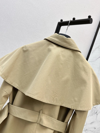 D 25ss cape trench coat