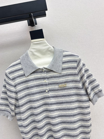 25SS KNITTED WOOL POLO