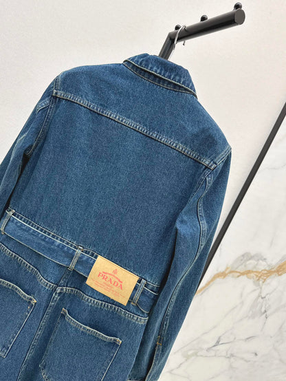 25ss cargo denim overall