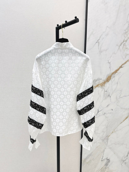 25ss Silk jacquard shirt