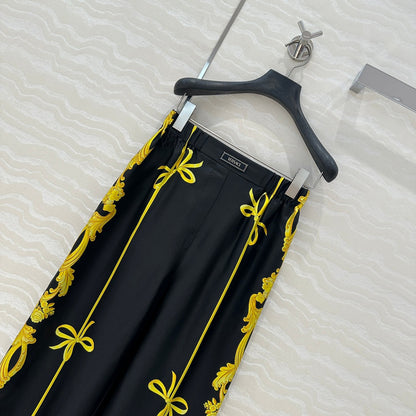 25SS SILK WIDE LEG PANTS