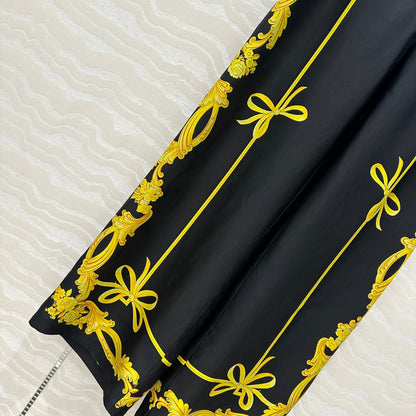 25SS SILK WIDE LEG PANTS