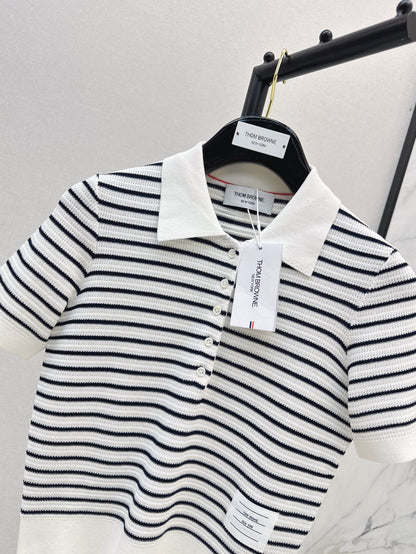 TH  25ss knitted polo shirt