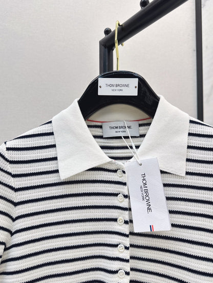 TH  25ss knitted polo shirt