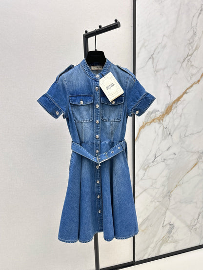 MC 25ss denim shirt dress