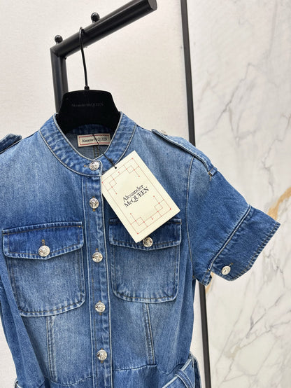 MC 25ss denim shirt dress