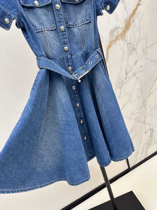MC 25ss denim shirt dress