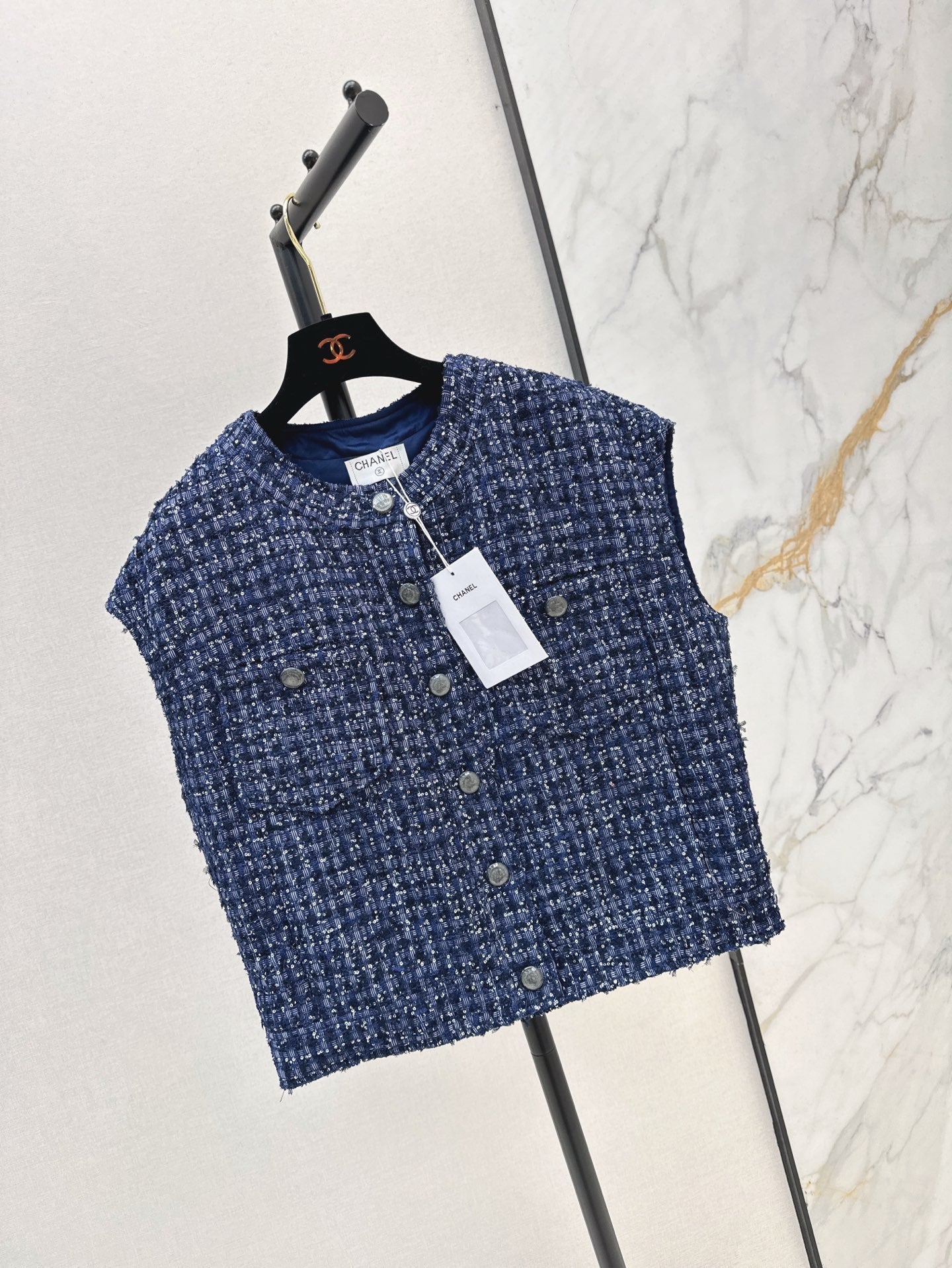 25ss woven vest