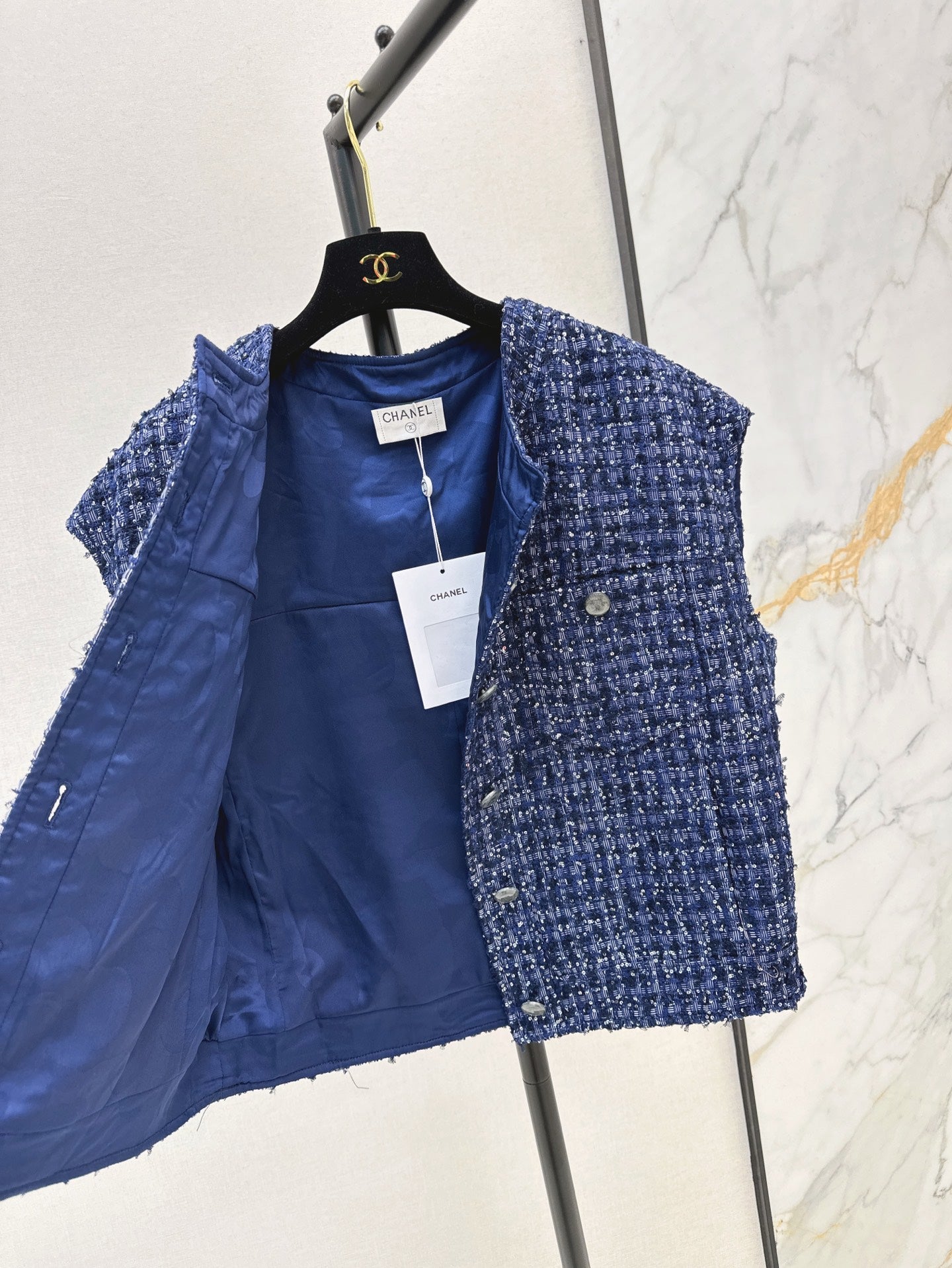 25ss woven vest