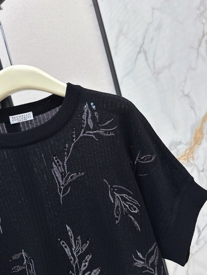 25ss beaded t-shirt