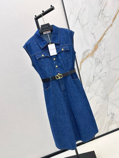 25ss denim shirt dress