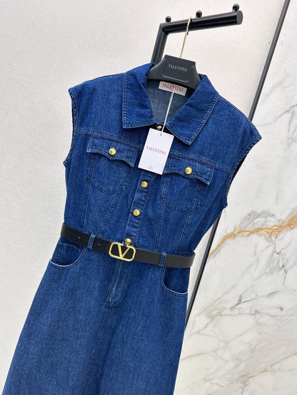 25ss denim shirt dress