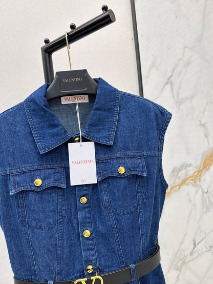 25ss denim shirt dress