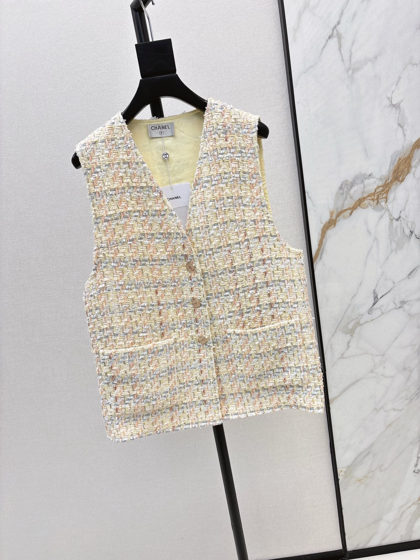25ss woven vest