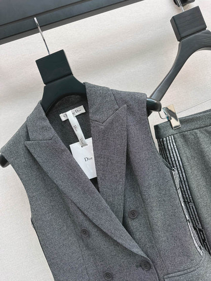 25ss vest suit pants set