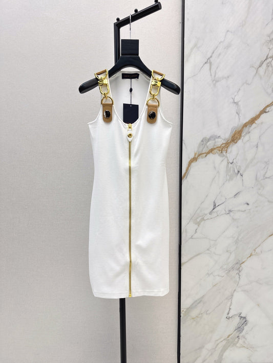 25ss metallic slip dress