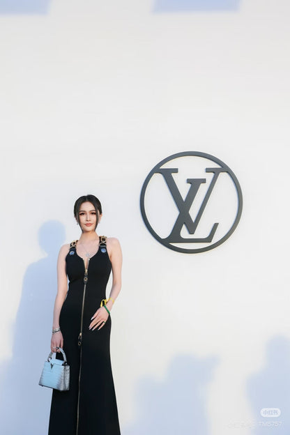 25ss metallic long dress