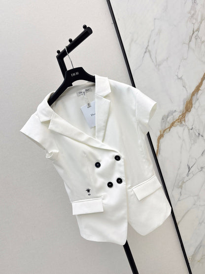 25ss slant collar vest