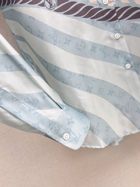 25ss silk shirt pants set