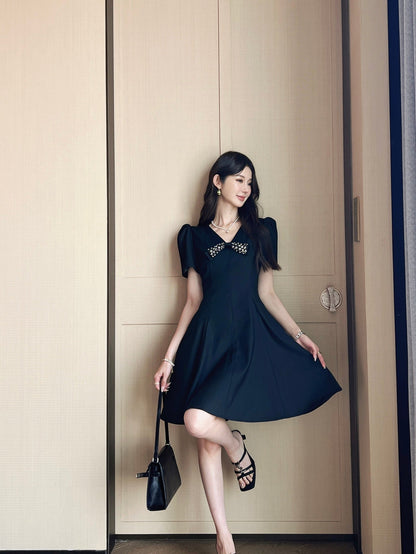 25ss rhinestone dress