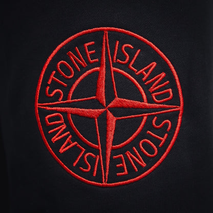 25ss Black and red badge embroidered shorts