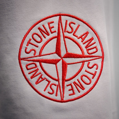 25ss Black and red badge embroidered shorts