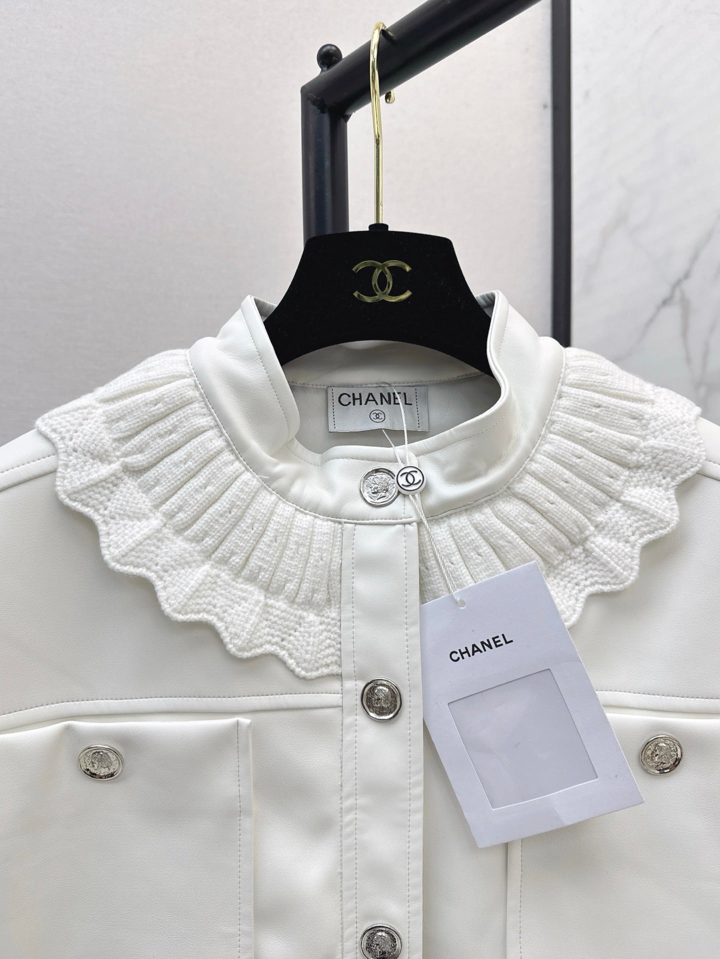 25ss leather vest