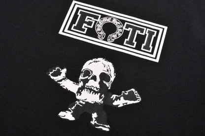 25SS Back skeleton short sleeved black