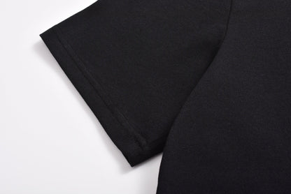 25SS Back skeleton short sleeved black