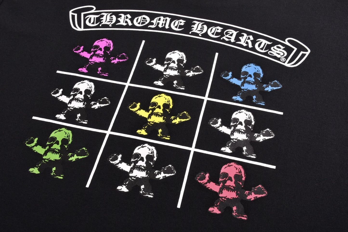 25SS Back skeleton short sleeved black
