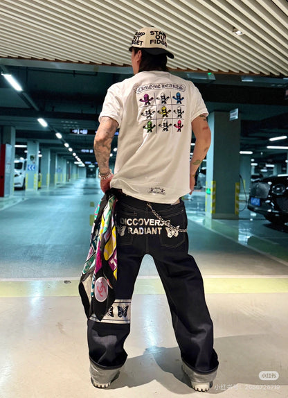 25SS Back skeleton short sleeved black