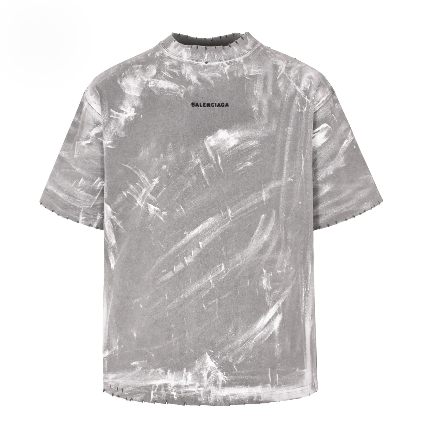 25SS  paint printed short sleeved shirt