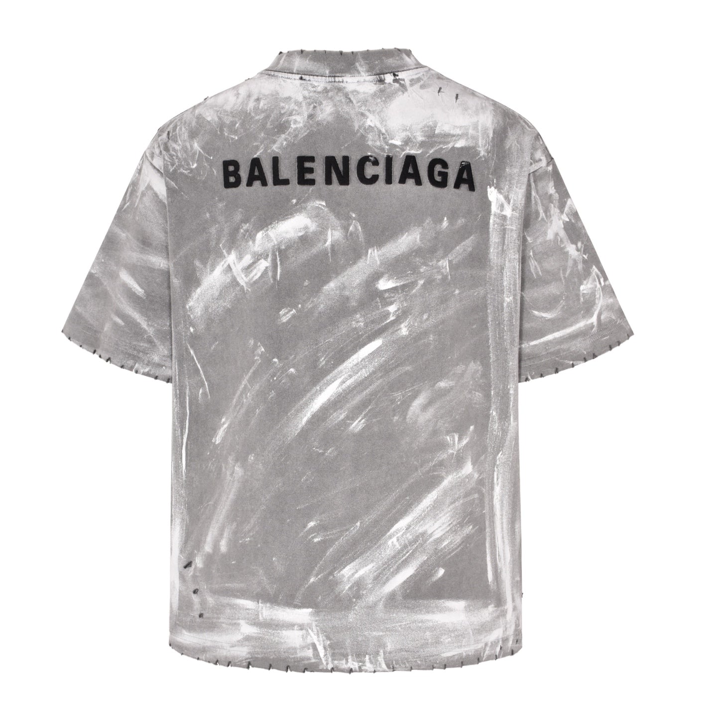 25SS  paint printed short sleeved shirt