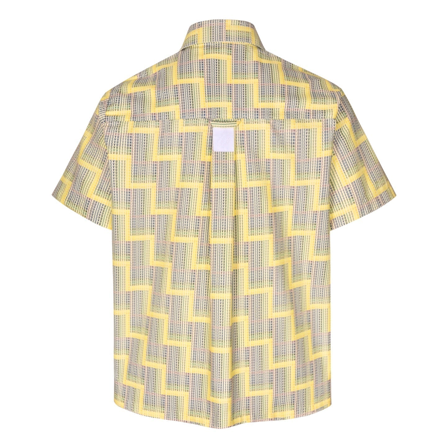 25SS Ladder patterned short sleeved shirt