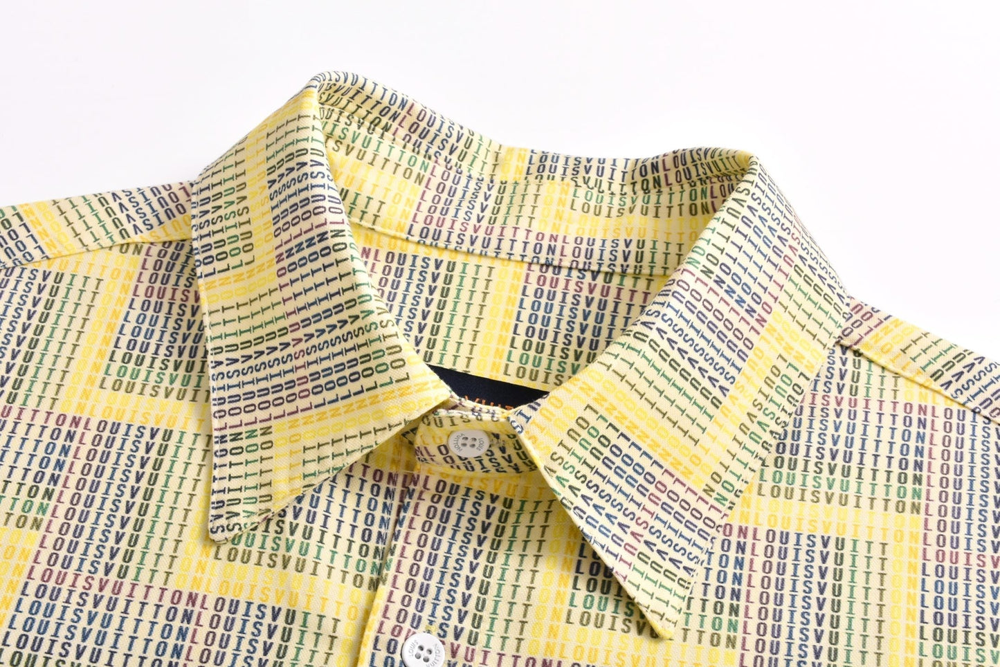 25SS Ladder patterned short sleeved shirt