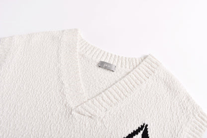 25ss Jacquard logo sweater vest