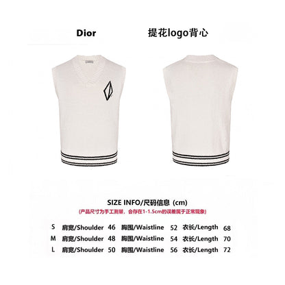 25ss Jacquard logo sweater vest