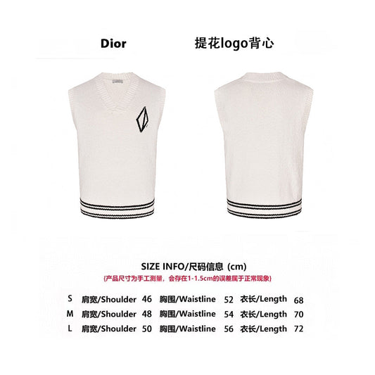 25ss Jacquard logo sweater vest