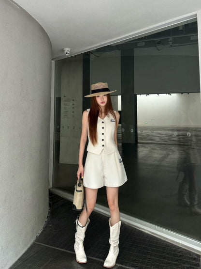 25ss vest short set
