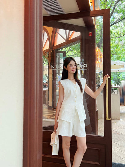 25ss linen vest
